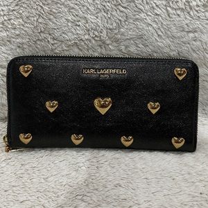 Karl Lagerfeld Hearts Maybelle Zip Wallet